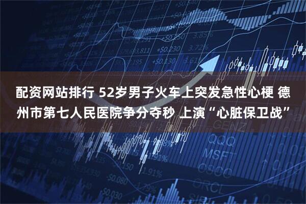 配资网站排行 52岁男子火车上突发急性心梗 德州市第七人民医院争分夺秒 上演“心脏保卫战”