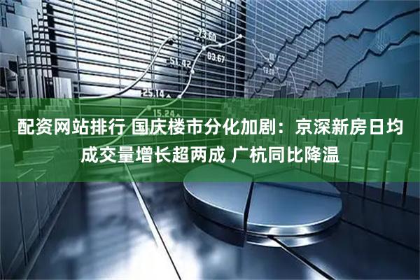 配资网站排行 国庆楼市分化加剧：京深新房日均成交量增长超两成 广杭同比降温